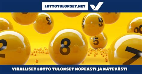 lotto tulokset veikkaus voitonjako.